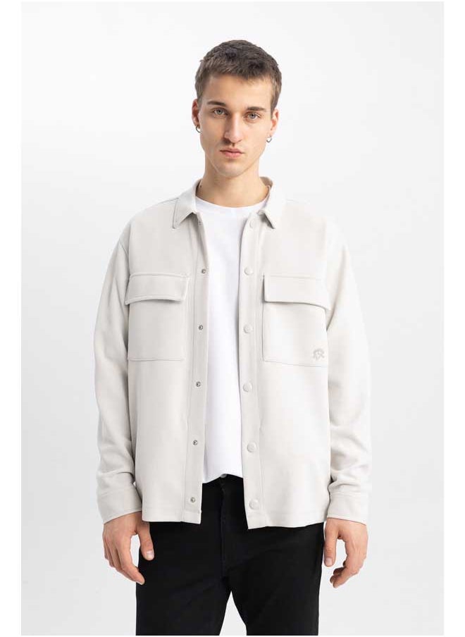 DeFacto - Man Relax Fit Woven Long Sleeve Shirt - Image 1