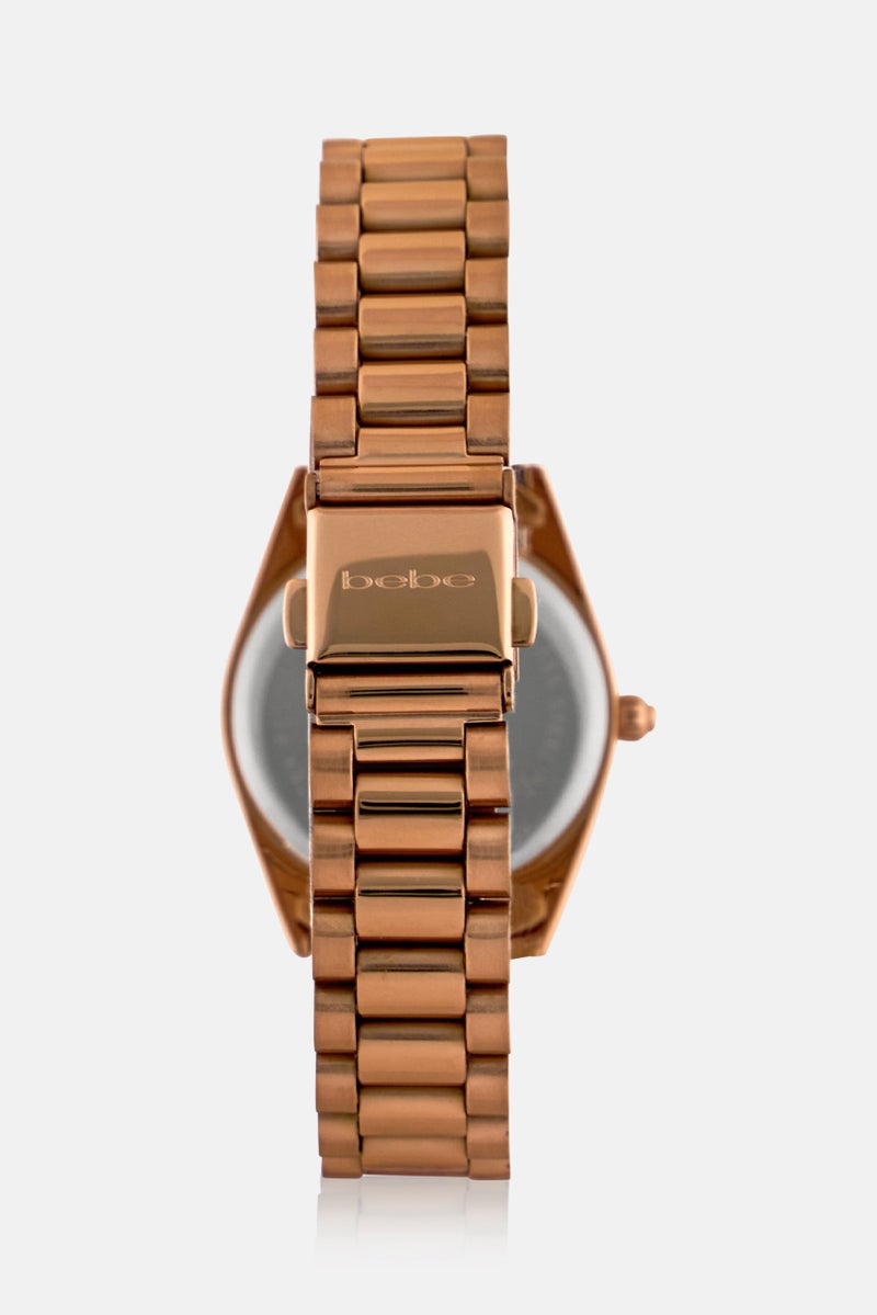 bebe Women BB3468LA Stainless Steel Analog Watch 30 mm, Rose Gold - Image 4