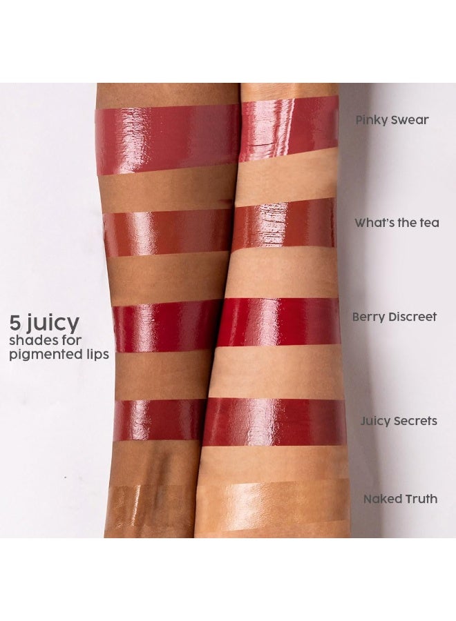 House Of Makeup Non-sticky gloss | High-shine lip gloss for pigmented lips | Lip gloss with hyaluronic acid | Zero stickiness (Juicy Secrets) 4.7g - Image 2