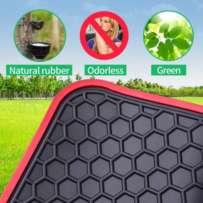 Megiteller Custom Fit Car Floor Mats for Ford Escape 2013-2019 - Heavy Duty Rubber, Odorless, Washable, All Weather - Image 2