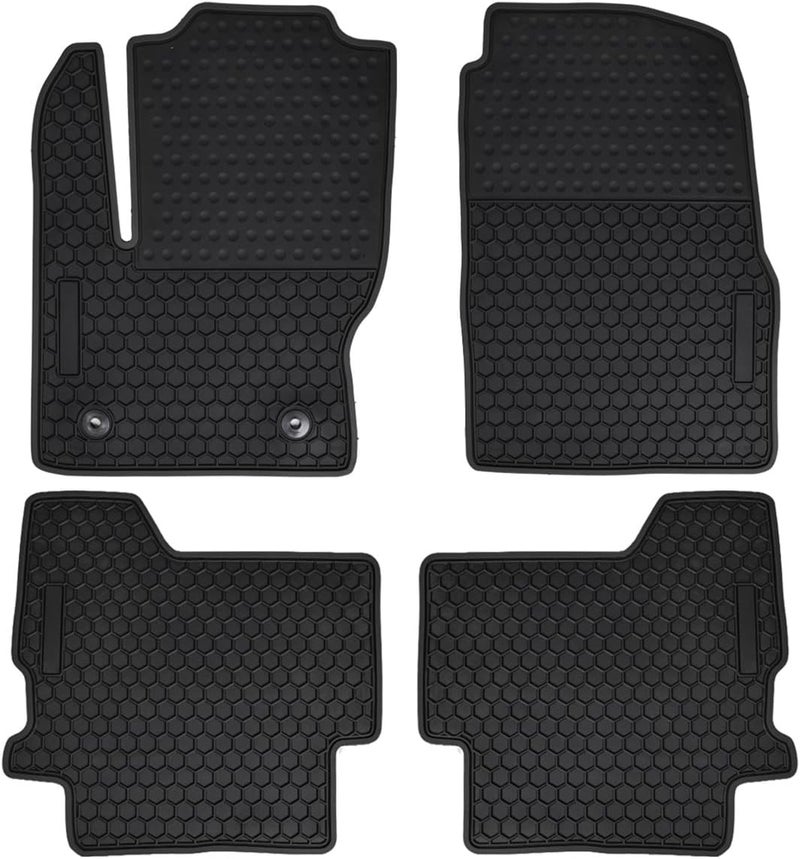 Megiteller Custom Fit Car Floor Mats for Ford Escape 2013-2019 - Heavy Duty Rubber, Odorless, Washable, All Weather - Image 1