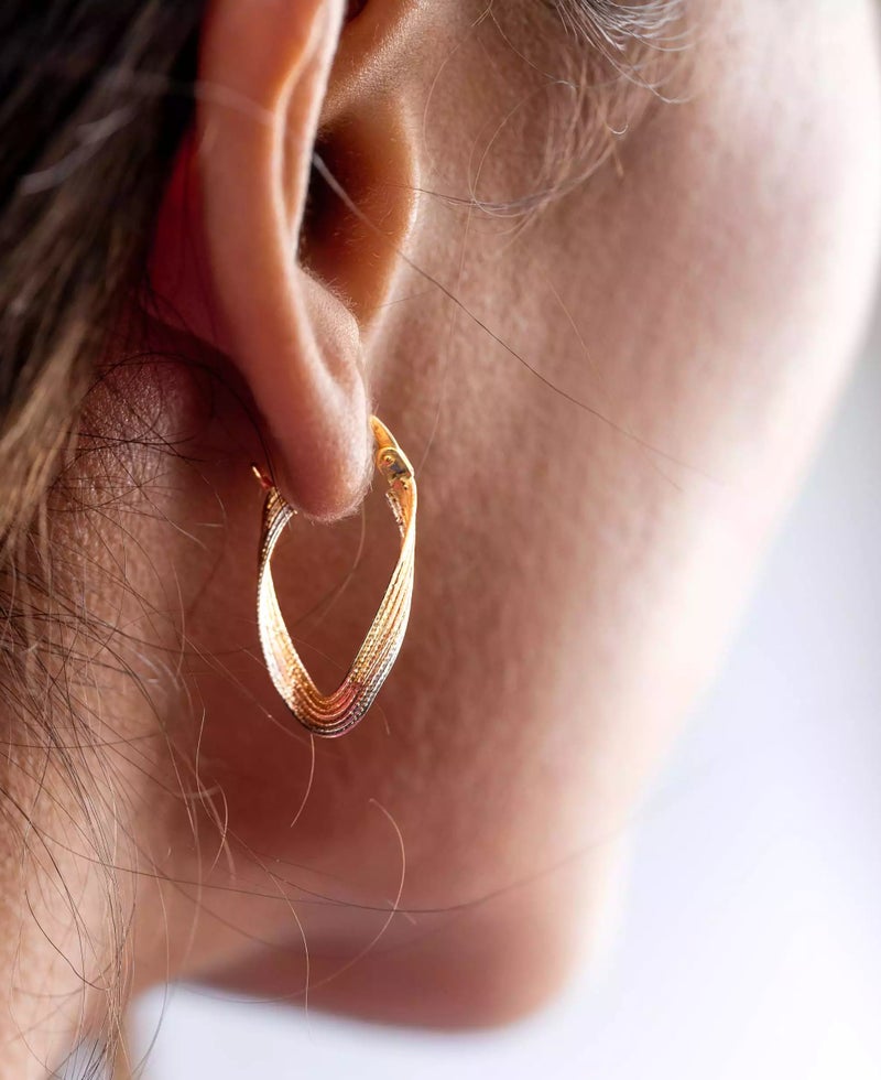 Ruby Art Gold 18K Pure Gold Earring for women - 1.75 Gram - Image 2