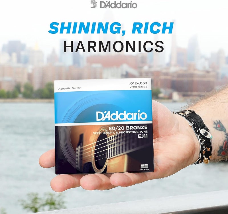 د'اداريو أوتار غيتار صوتي من نوع D'Addario EJ13 - Image 4