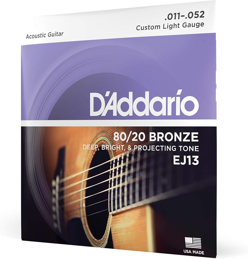 د'اداريو أوتار غيتار صوتي من نوع D'Addario EJ13 - Image 1