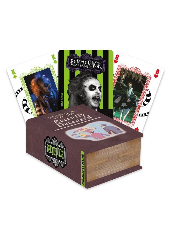 Aquarius Beetlejuice Recently Deceased Premium Playing Cards - Beetlejuice Themed Deck Of Cards For Your Favorite Card Games - Officially Licensed Beetlejuice Merchandise & Collectibles 