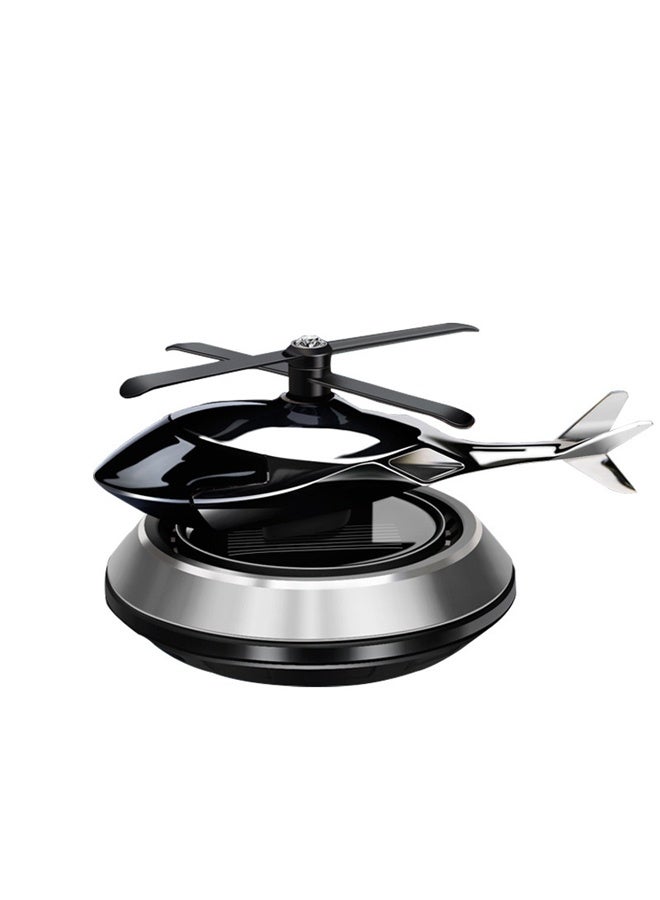 general Airplane Shape Solar Car Air Freshener Solar Powered Auto Rotation Baby and Mom Safe Natural Fragrance - Image 1