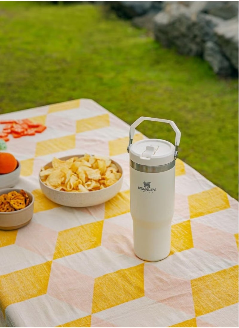 Stanley - STANLEY IceFlow Stainless Steel Tumbler with Straw - Vacuum Insulated Water Bottle for Home, Office or Car - Reusable Cup with Leak-Resistant Flip Straw, Keeps Drinks Cold for 12 Hours or Iced for 2 Days, 30 oz Cream - Image 1