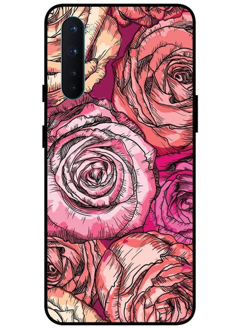 Protective Case Cover For OnePlus Nord Smart Series Printed Protective Case Cover for OnePlus Nord Pink Rose