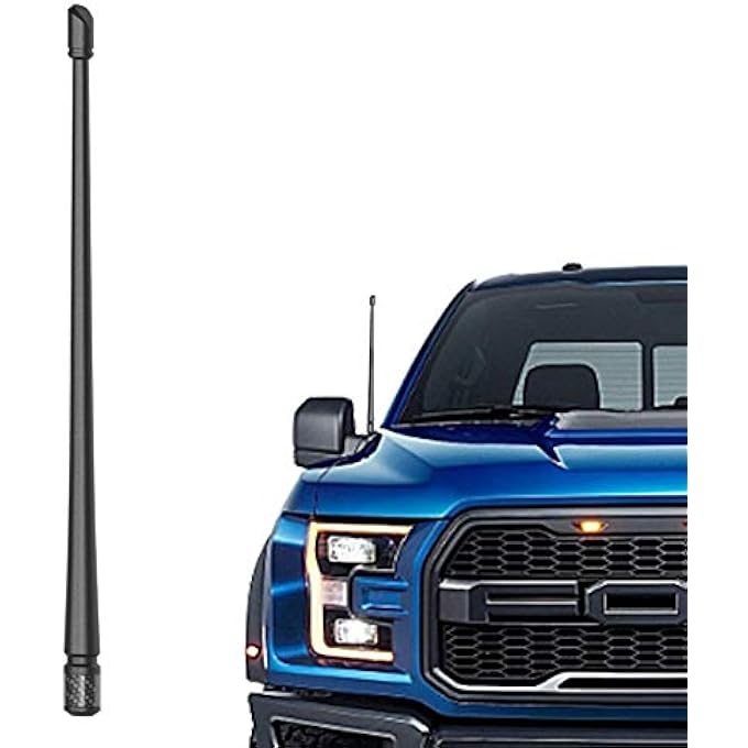 Rydonair Antenna Compatible With Ford F150 20092018  13 Inches Flexible Rubber Antenna Replacement  Designed For Optimized FmAm Reception - Image 1