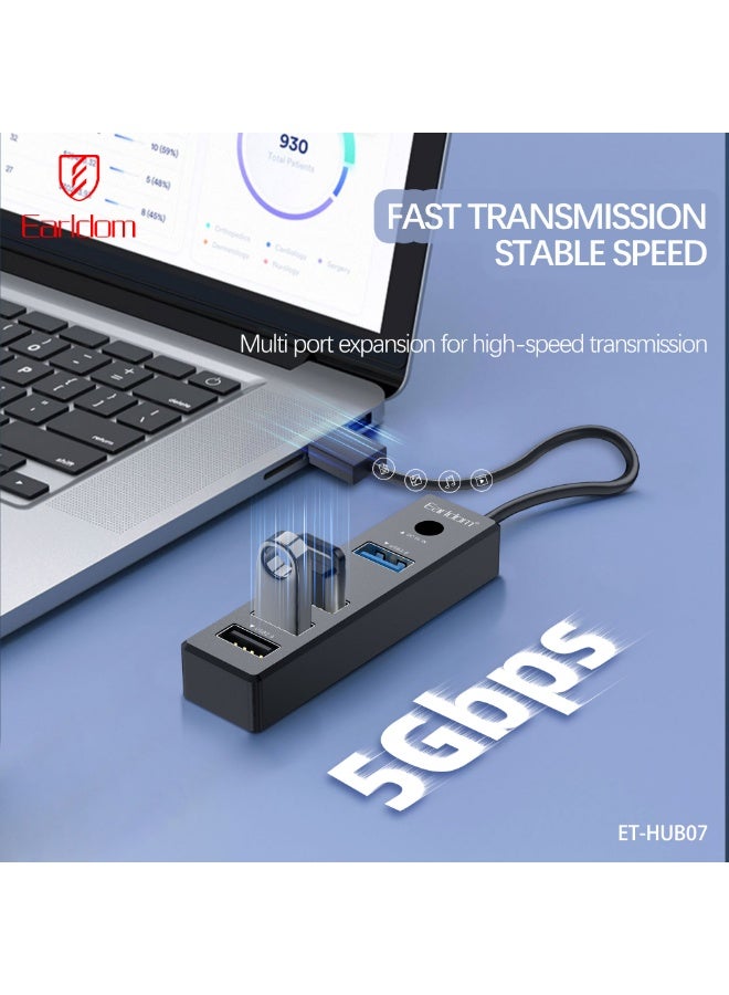 Earldom ET-HUB07 USB HUB Adapter 4 Ports - Image 3