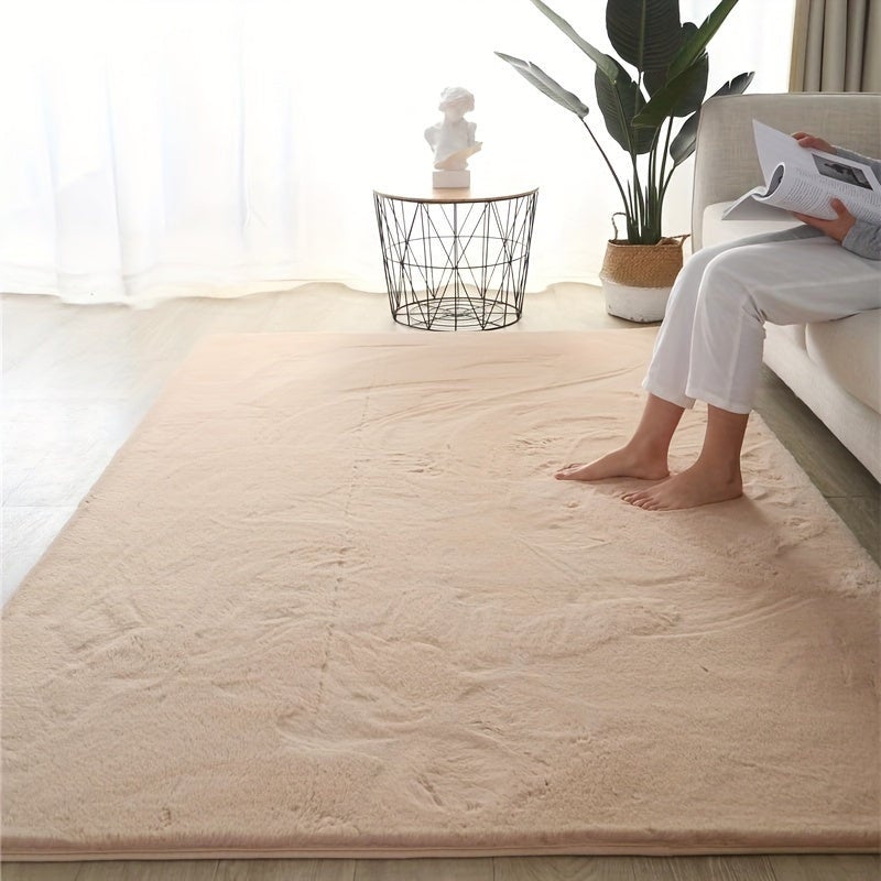 Tnessential Beige Rabbit Rug - Image 1