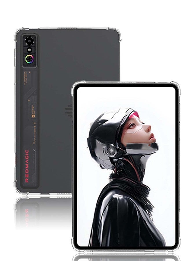NOUKAJU جراب حماية لجهاز الألعاب اللوحي REDMAGIC Astra مقاس 9.06 بوصة، جراب حماية NOUKAJU للأجهزة اللوحية، مصنوع من مادة TPU فائقة الشفافية والمرونة، غطاء حماية لجهاز REDMAGIC Astra اللوحي (شفاف) - Image 1