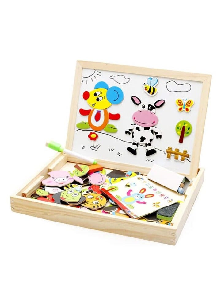 Animal magnetic whiteboard for unisex, 3 years and above