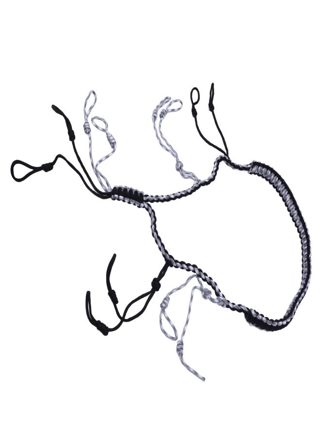 Duck Call Lanyard Portable Braided Paracord Nylon Game Call Lanyard with Loops for Outdoor Black - Image 4