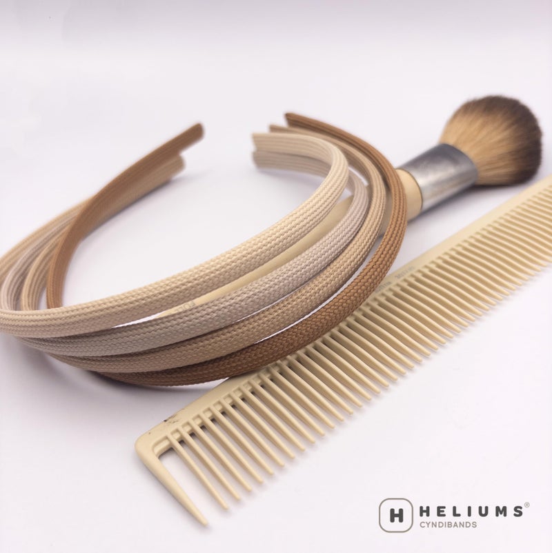 Heliums Thin Headbands For Women - 8mm Skinny Headband, 4 Count, Comfortable Narrow Hair Bands Blend with Hair Color (Dark Blonde, Sandy, Beige and Ash Blonde) - Image 3