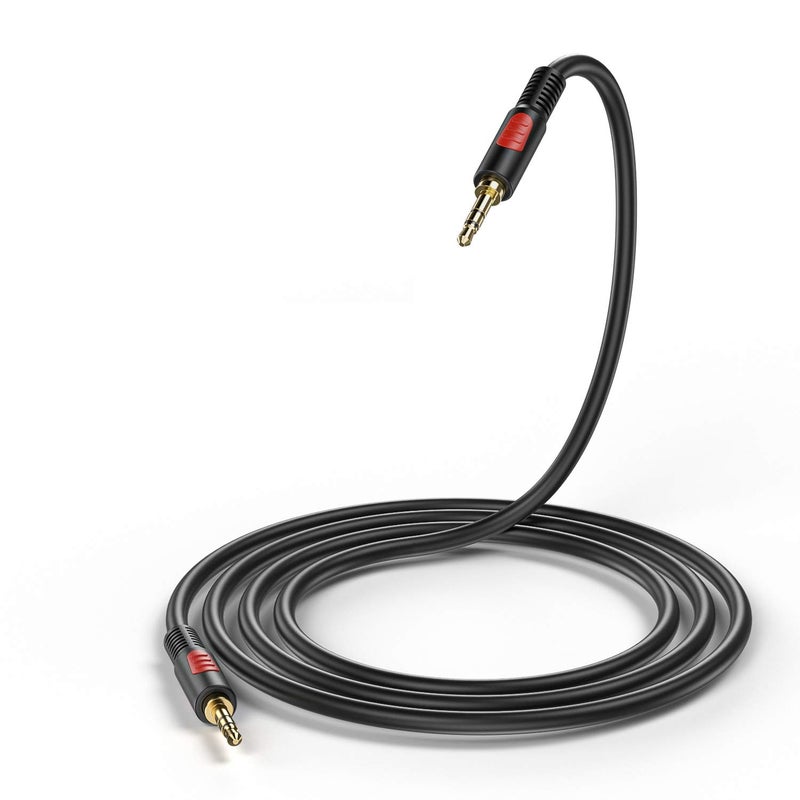 LDKCOK 3.5mm Male to Male Audio Aux Cable 6ft, AUX Cable for Beats Headphones, iPods, iPhones, iPads, Home/Car Stereos and More - Image 1