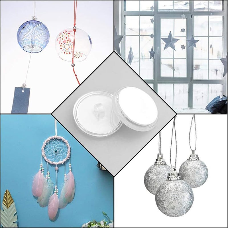 30 قطعة من الخطافات اللاصقة الشفافة للحائط والسقف لتزيين الحفلات وأعياد الميلاد - Image 3