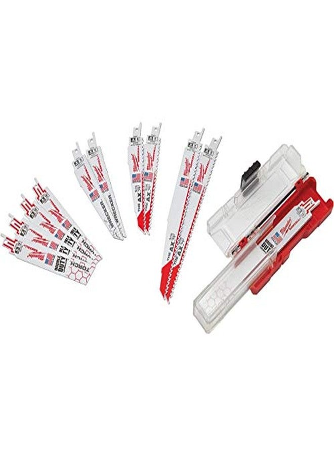 ميلواكي مجموعة شفرات منشار هدم ترددي ثنائية المعدن من ميلووكي، ١٢ قطعة، متعددة المواد (خشب، بلاستيك، معدن) - Image 2