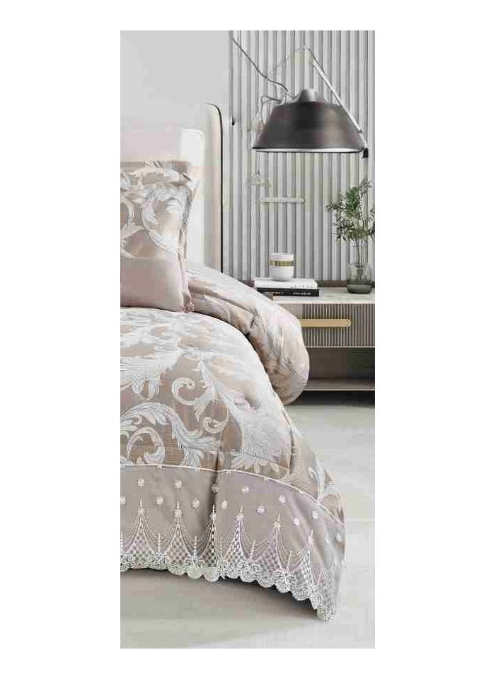 Xi Duo Duo A luxurious royal lace double bedspread to add beauty to your room's accessories, made of microfiber, size 240*260 cm  - Image 2