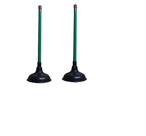 Vararo Heavy-Duty Toilet Plunger - for Clogs in Toilet Bowls and Sinks in Homes, Commercial and Industrial Buildings (Pack of 2) - Image 1