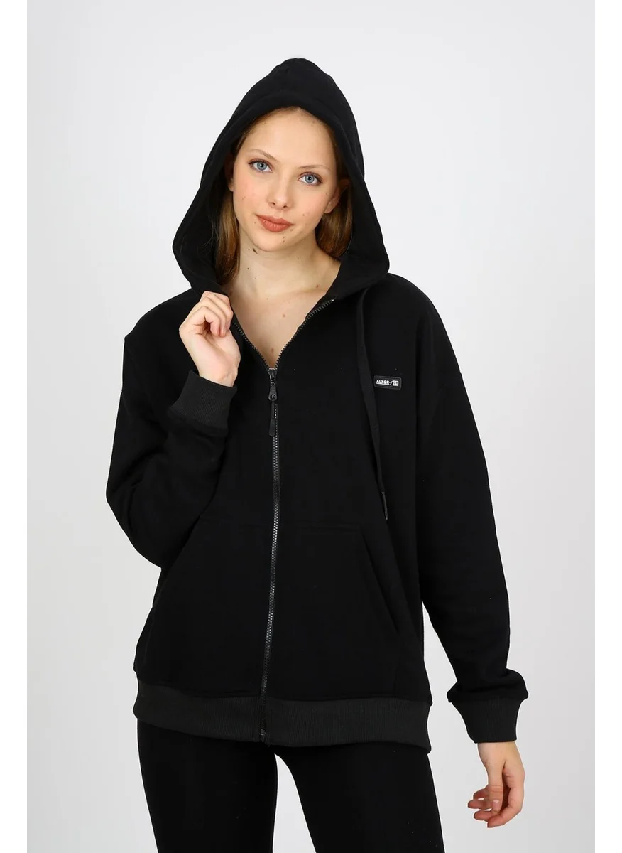 الكسندر جاردي Alexandergardı Zippered Hoodie Sweatshirt (UN-501403)