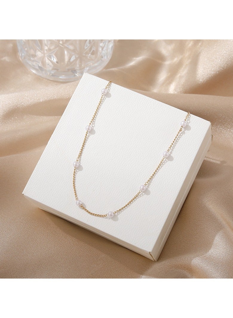 Fashion Temperament New Pearl Necklace Fashion Collarbone Chain Neck Jewellery Women - Image 2