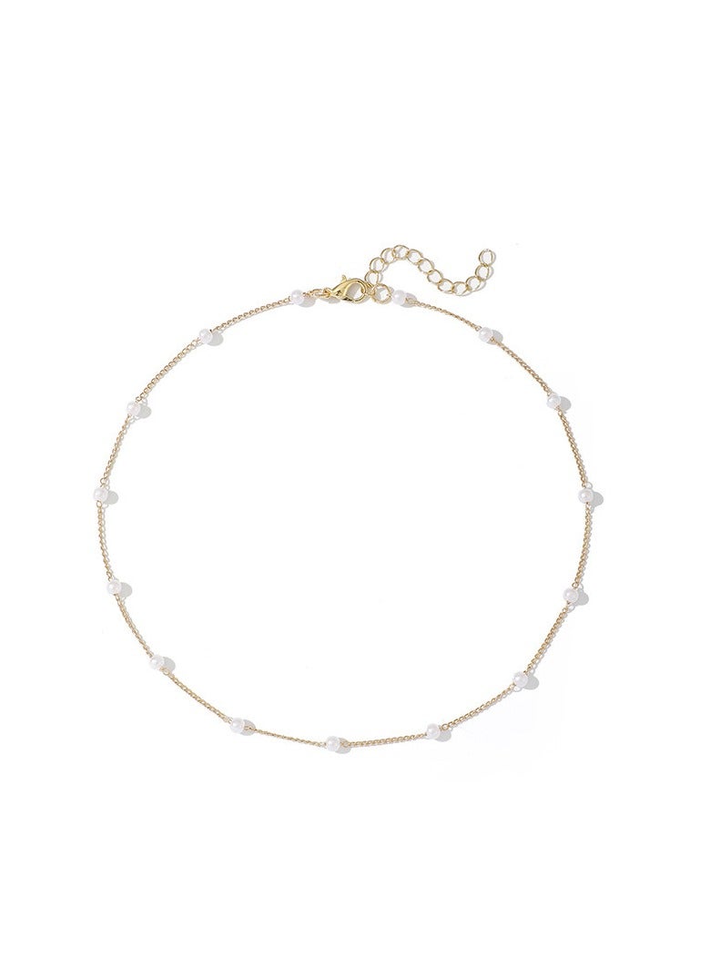 Fashion Temperament New Pearl Necklace Fashion Collarbone Chain Neck Jewellery Women - Image 5