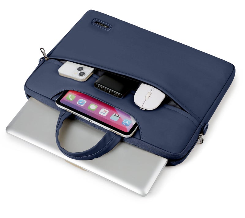 Rahala 3-in-1 Laptop Briefcase for Men & Women – Waterproof 15.6” Business Laptop Bag with Shockproof Bubble Padding & Shoulder Strap – RAL817, Blue - Image 3
