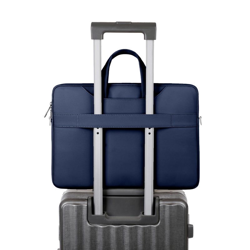 Rahala 3-in-1 Laptop Briefcase for Men & Women – Waterproof 15.6” Business Laptop Bag with Shockproof Bubble Padding & Shoulder Strap – RAL817, Blue - Image 4