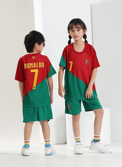 ملابس كرة القدم للشباب رونالدو ملابس كرة القدم الرياضية مباراة كرة القدم مجموعة جيرسي