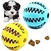 Youngever 2 Pack Dog Ball Toys for Pet Tooth Cleaning Chewing Fetching Treat Ball Food Dispensing Toys Small 2 Inch - Image 3