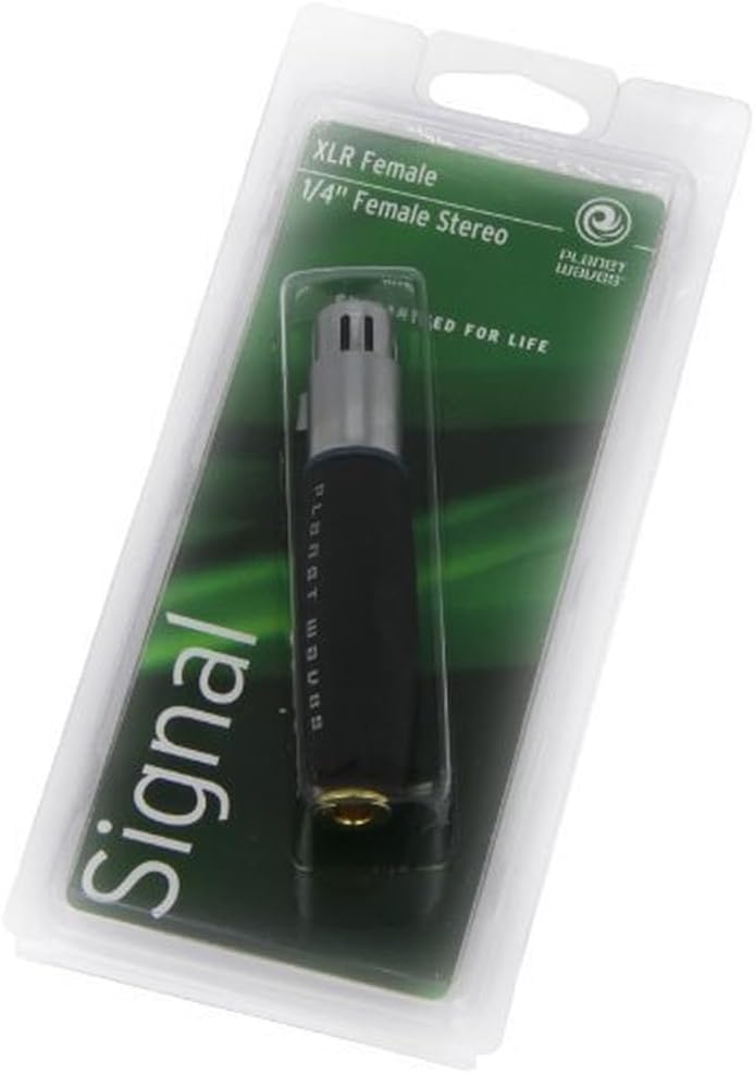 D'Addario Planet Waves PW-P047BB XLR Female to 1/4 Inch Female Balanced Adapter - Black - Image 2