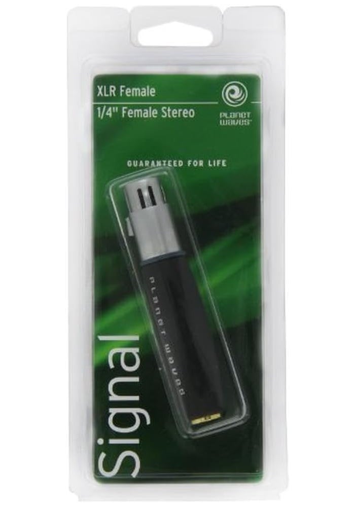 D'Addario Planet Waves PW-P047BB XLR Female to 1/4 Inch Female Balanced Adapter - Black - Image 4