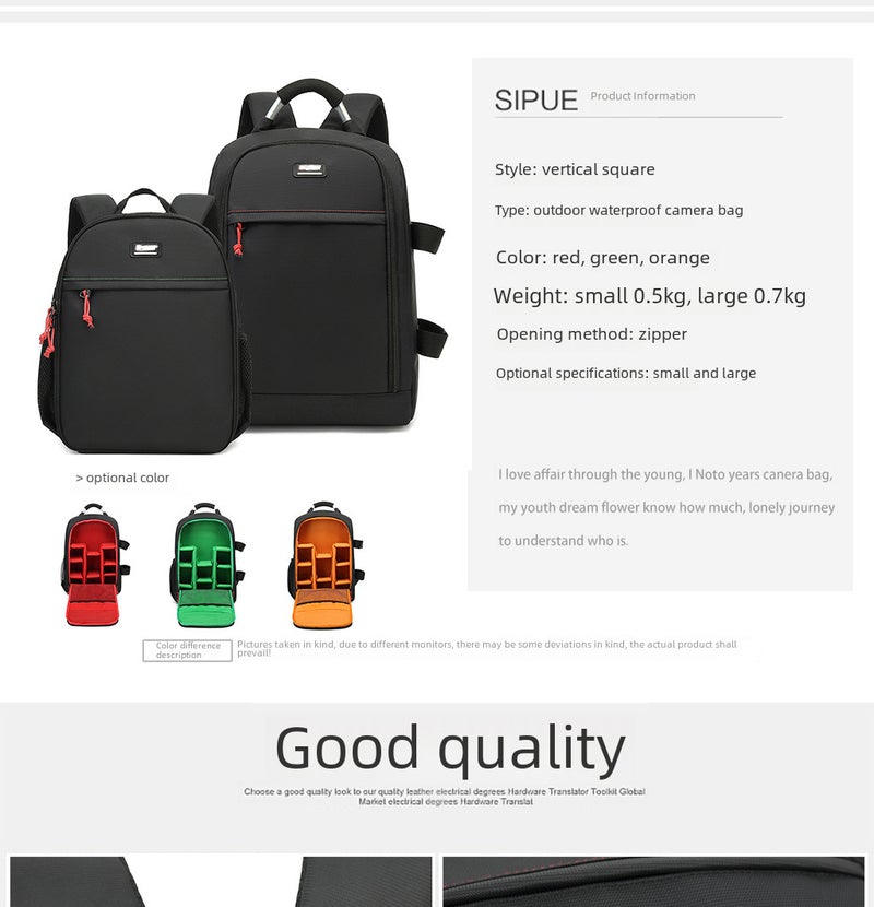 Factory Direct Selling New Slr Camera Bag Backpack Outdoor Multi-Functional Digital Backpack - Image 3
