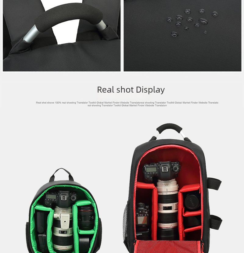 Factory Direct Selling New Slr Camera Bag Backpack Outdoor Multi-Functional Digital Backpack - Image 4