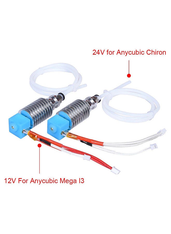 Generic - 3D Printer 24V I3 Mega Hotend V5 J-head Hotend Bowden Extrude Kit with 0.4mm Nozzle Heater Wire Compatible with Mega Series 3D Printer ChironS - Image 1