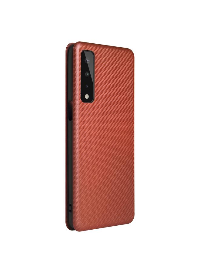S-TOP Case For LG Stylo 7 5G Carbon Fiber Texture Horizontal Flip TPU + PC + PU Leather Case with Card Slot - Image 3