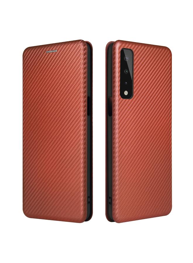 S-TOP Case For LG Stylo 7 5G Carbon Fiber Texture Horizontal Flip TPU + PC + PU Leather Case with Card Slot - Image 1
