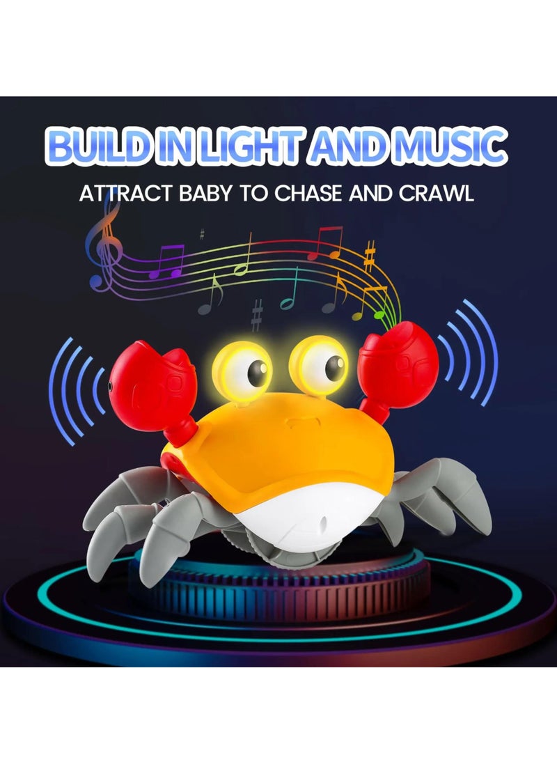 MAGIC VAULT Dancing Crab Toy | Crawling Toys Musical Toy, Electronic Pet Crab Crawling Toys with Light Up and Music, Automatically Avoid Obstacles For Babies, Toddlers and Kids - Rechargeable Battery - Image 2