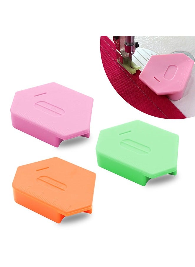 Muyixin 3PCS Magnetic Seam Guide for Sewing Machine, Multifunctional Polygonal Hemmer Guide with Scale, Universal Sewing Quilting Supplies Accessories Tools - Image 1
