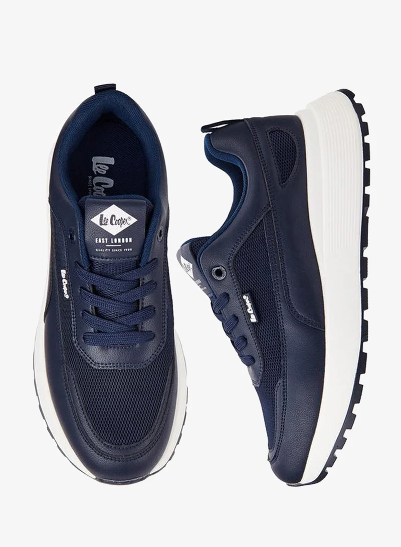 Lee Cooper Men's Panelled Lace-Up Sneakers