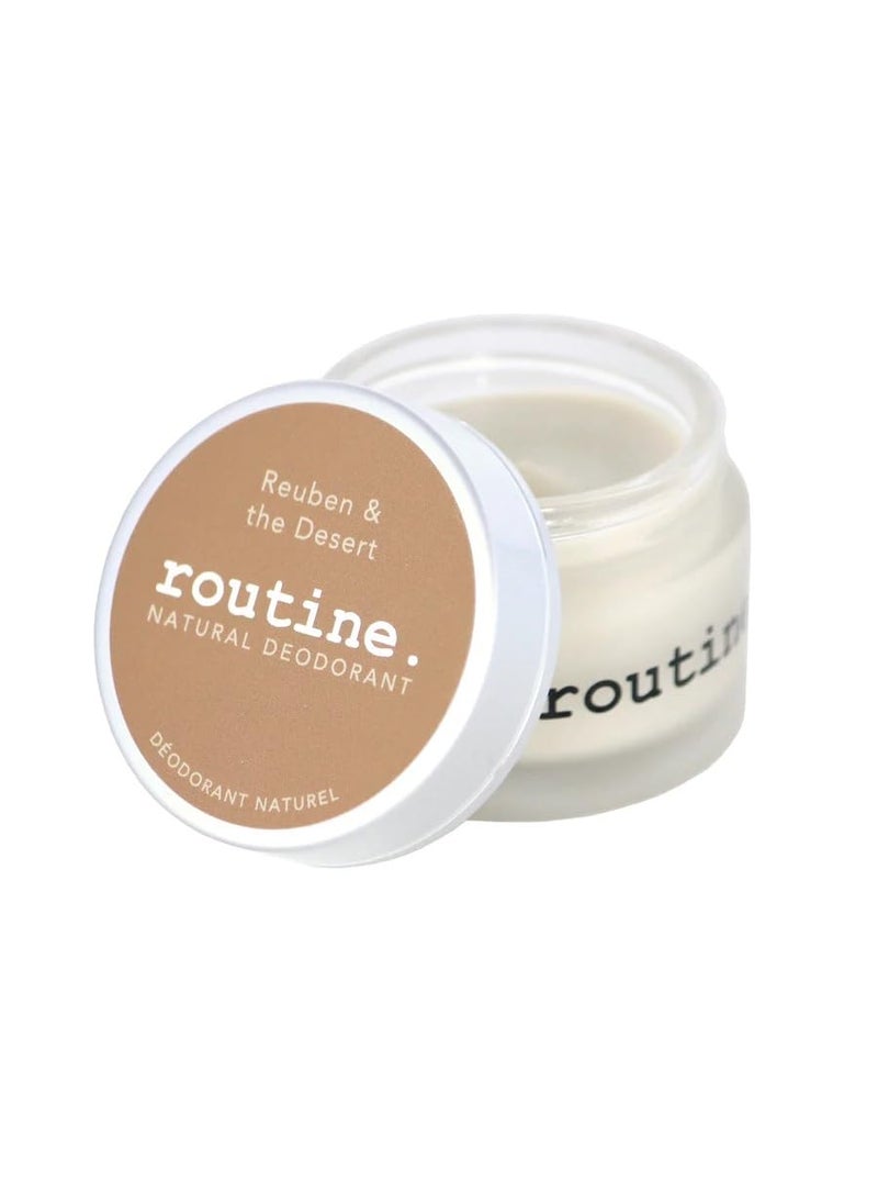 routine Routine Natural Deodorant Reuben & The Desert Deo Jar | 2 Fluid Oz. - Extra Sensitive Skin Formula | Aluminum Free Natural Deodorant For Women & Men (Cream Jar Formula) 