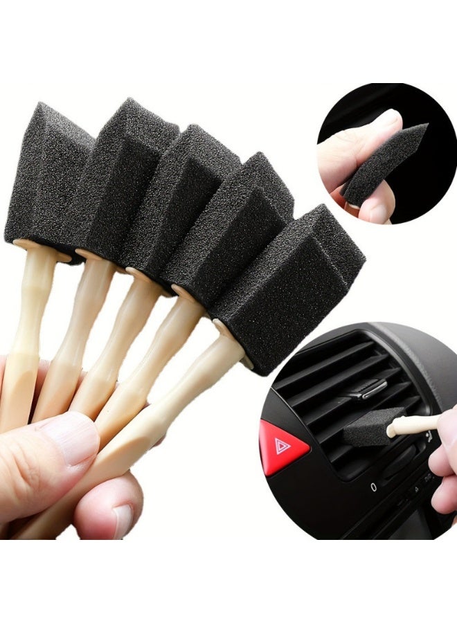 5PCS,Car Air Vent Cleaning Brush Interior Detailing Dust Removal Tool Sponge Brush Car Accessories for Dashboard and Air Conditioner Grille - Image 1