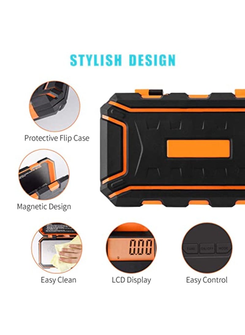 SYOSI Digital Pocket Scale, High Precision Jewelry Gram Scale 200g X 0.01g, 6 Units Conversion Portable Mini Food Scale with LCD Display, Multifunction Ounces/Grains Scale for Travel, Kitchen, Home - Image 3