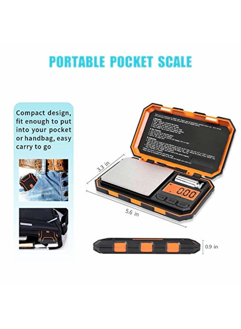 SYOSI Digital Pocket Scale, High Precision Jewelry Gram Scale 200g X 0.01g, 6 Units Conversion Portable Mini Food Scale with LCD Display, Multifunction Ounces/Grains Scale for Travel, Kitchen, Home - Image 4