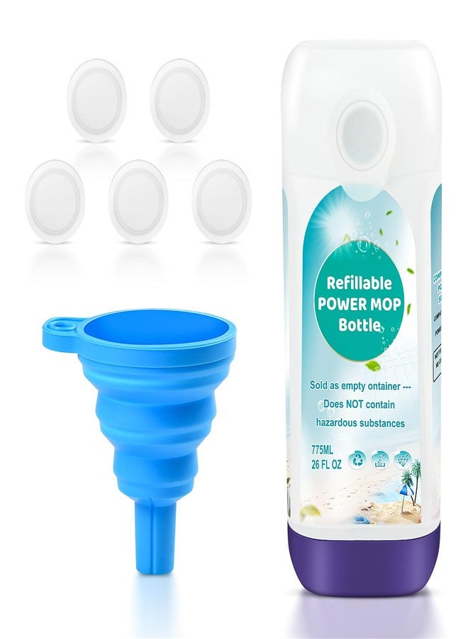 Ndoge Power Mop™ Refillable Bottle for Swiffer® PowerMop™ Multi-Surface Mop, 775ML /26 FL OZ Leak-Proof HDPE Refillable Bottle Solution Powermop™ Reusable Solution Container Replacement - Image 1