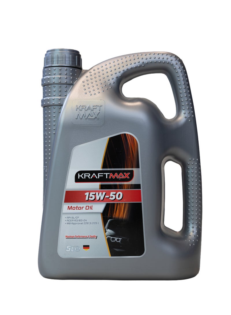 كرافت ماكس زيت محرك كرافت ماكس - 5 لتر - API: SL - 15w50 - Image 1