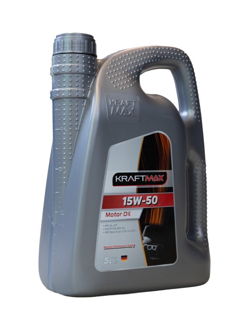 كرافت ماكس زيت محرك كرافت ماكس - 5 لتر - API: SL - 15w50 - Image 3