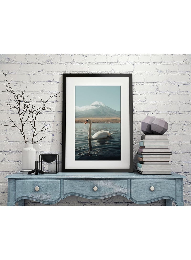 إطار صور خشبي أسود مقاس A3 - إطار أنيق وبسيط مثالي للمنزل أو المكتب أو العرض في المعرض - Image 4