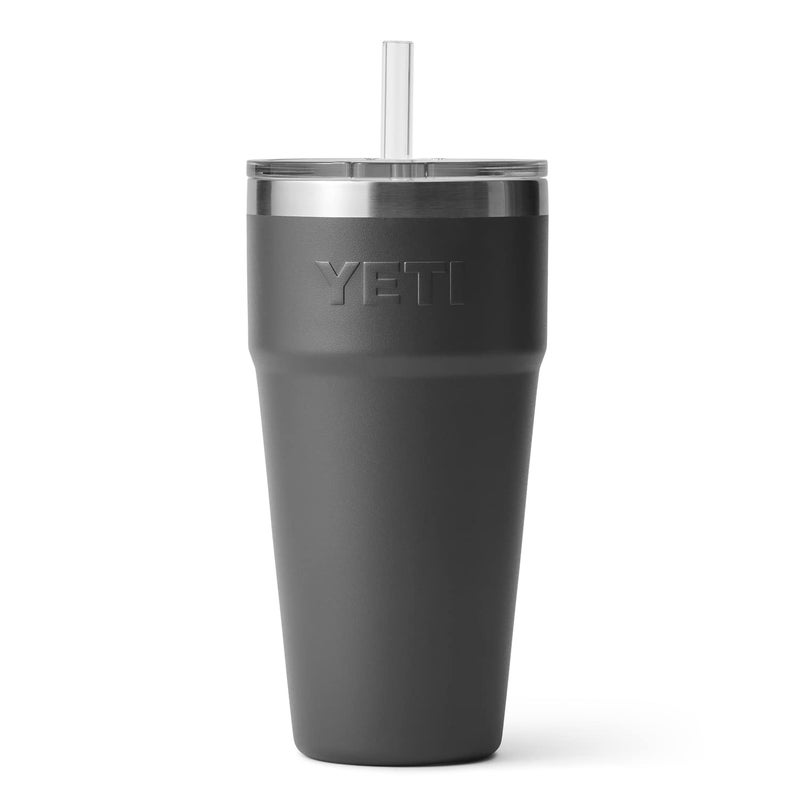 YETI Rambler 26 oz Straw Cup, Vacuum Insulated, Stainless Steel with Straw Lid, Charcoal - Image 5